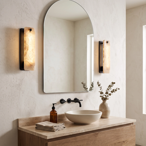 Marlowe Alabaster Panel Wall Lamp - view 7 | Hoailamp