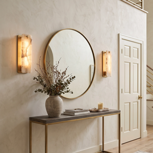 Marlowe Alabaster Panel Wall Lamp - view 6 | Hoailamp