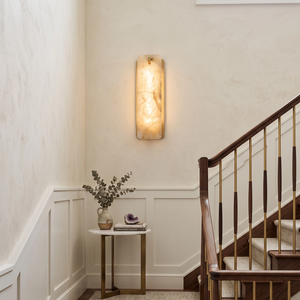 Marlowe Alabaster Panel Wall Lamp - view 4 | Hoailamp