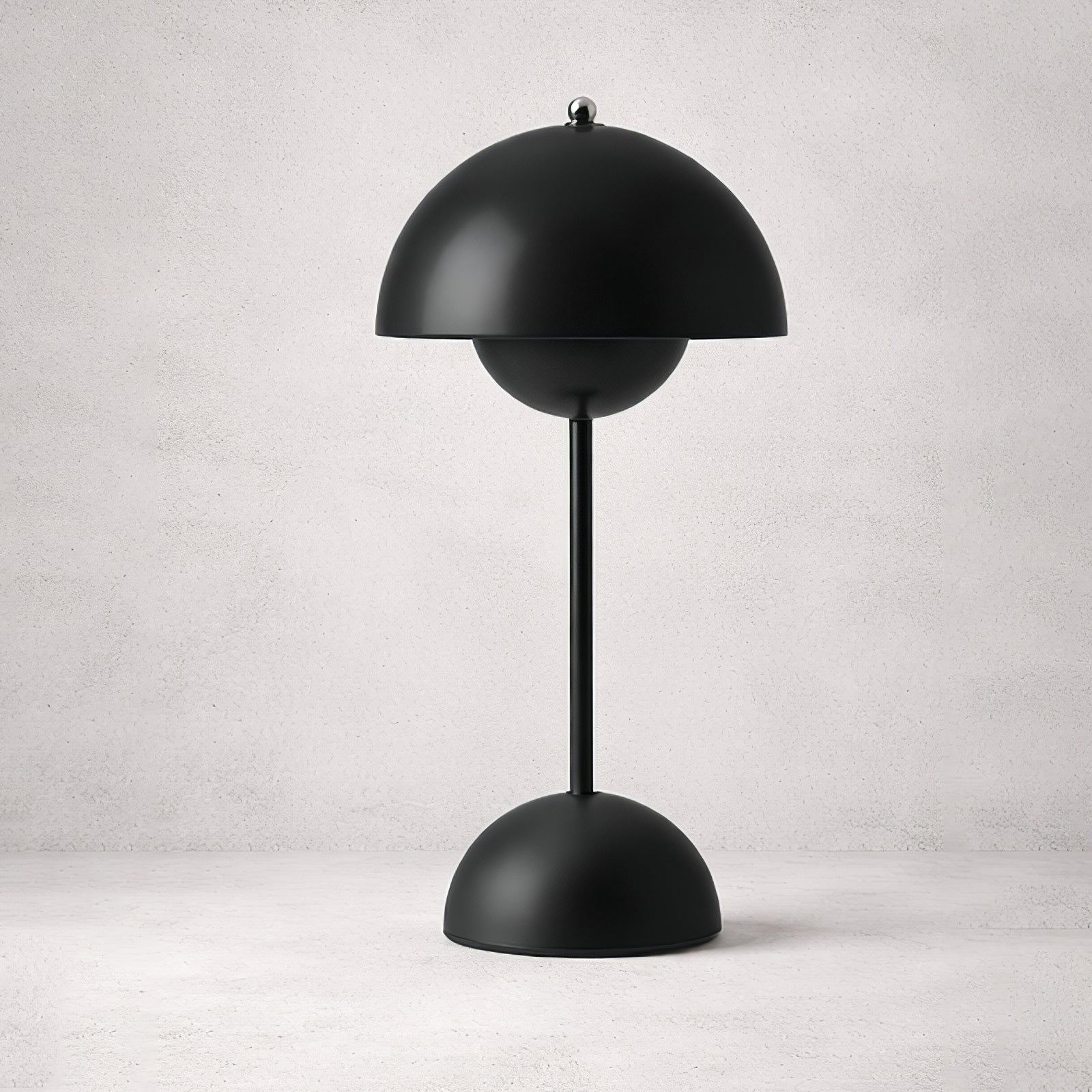 Portable vp9 Desk Lamp - Industrial Charcoal Matte Black Geometric SKU | HoaiLamp