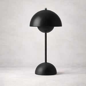 Portable vp9 Desk Lamp - Industrial Charcoal Matte Black Geometric SKU | HoaiLamp