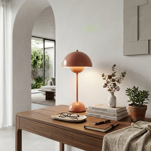 Portable vp9 Desk Lamp - Terracotta Brick Red Retro Console Entrance | HoaiLamp