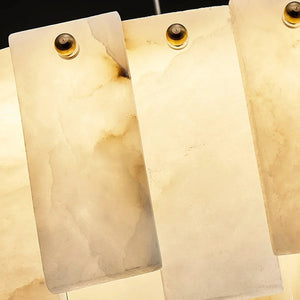 Modern Alabaster Celestial Chandelier - Translucent Luminous Panels | HoaiLamp