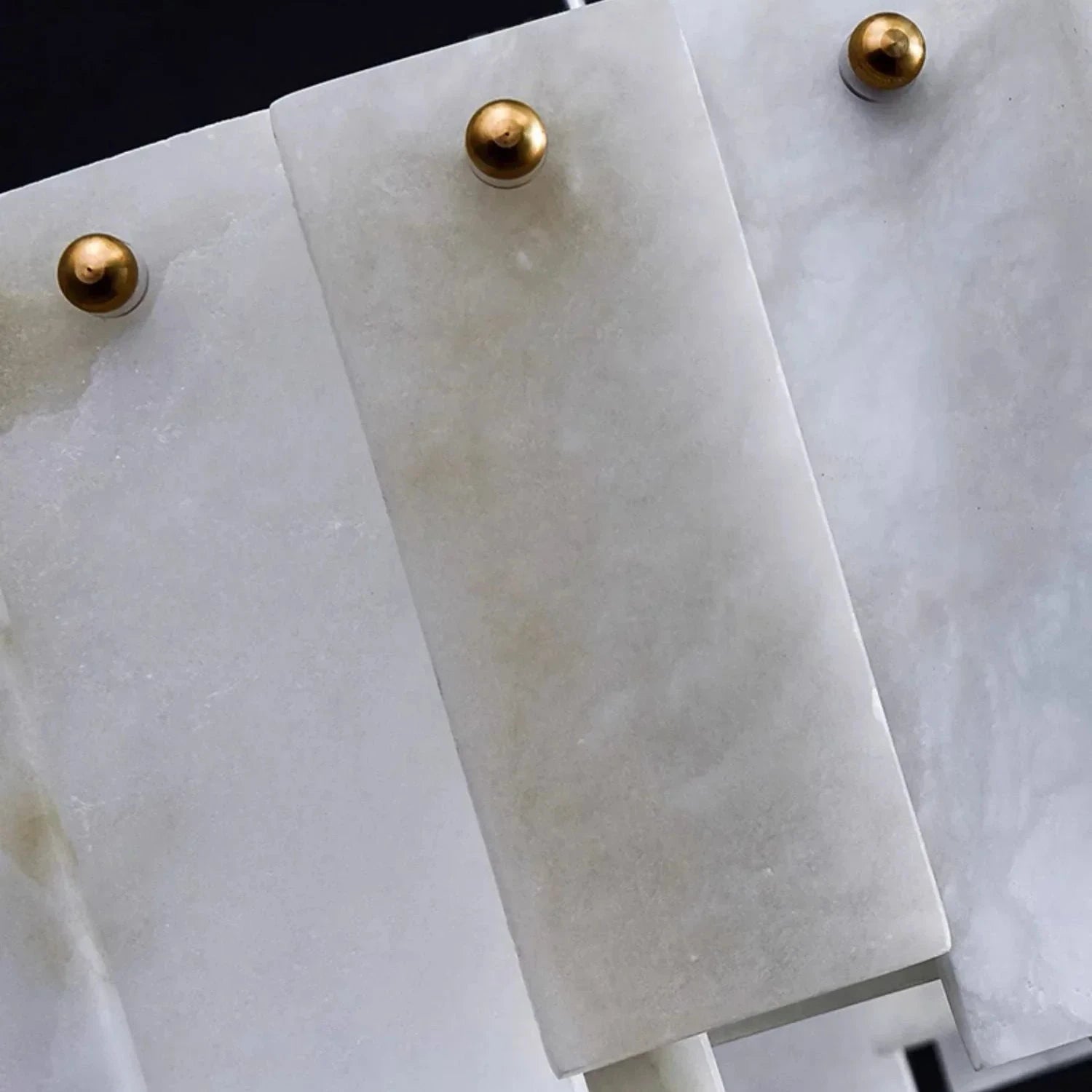 Modern Alabaster Celestial Chandelier - Hand-Polished Texture | HoaiLamp