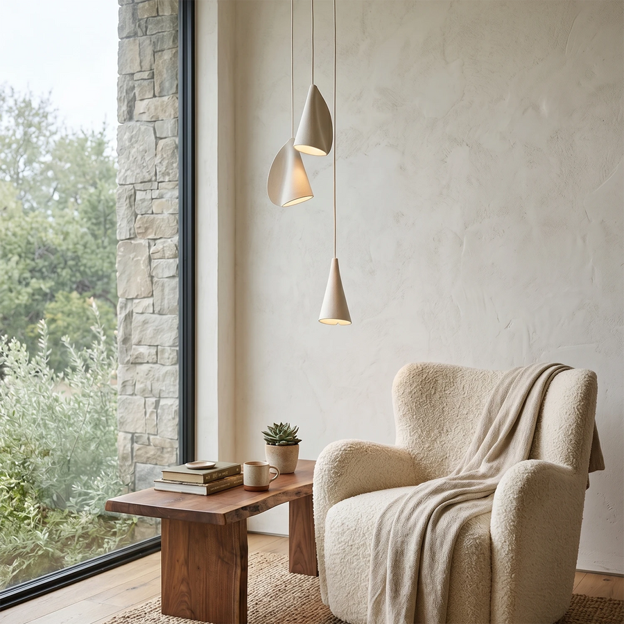 Modern Handmade Porcelain Petal Pendant Light | Hoailamp