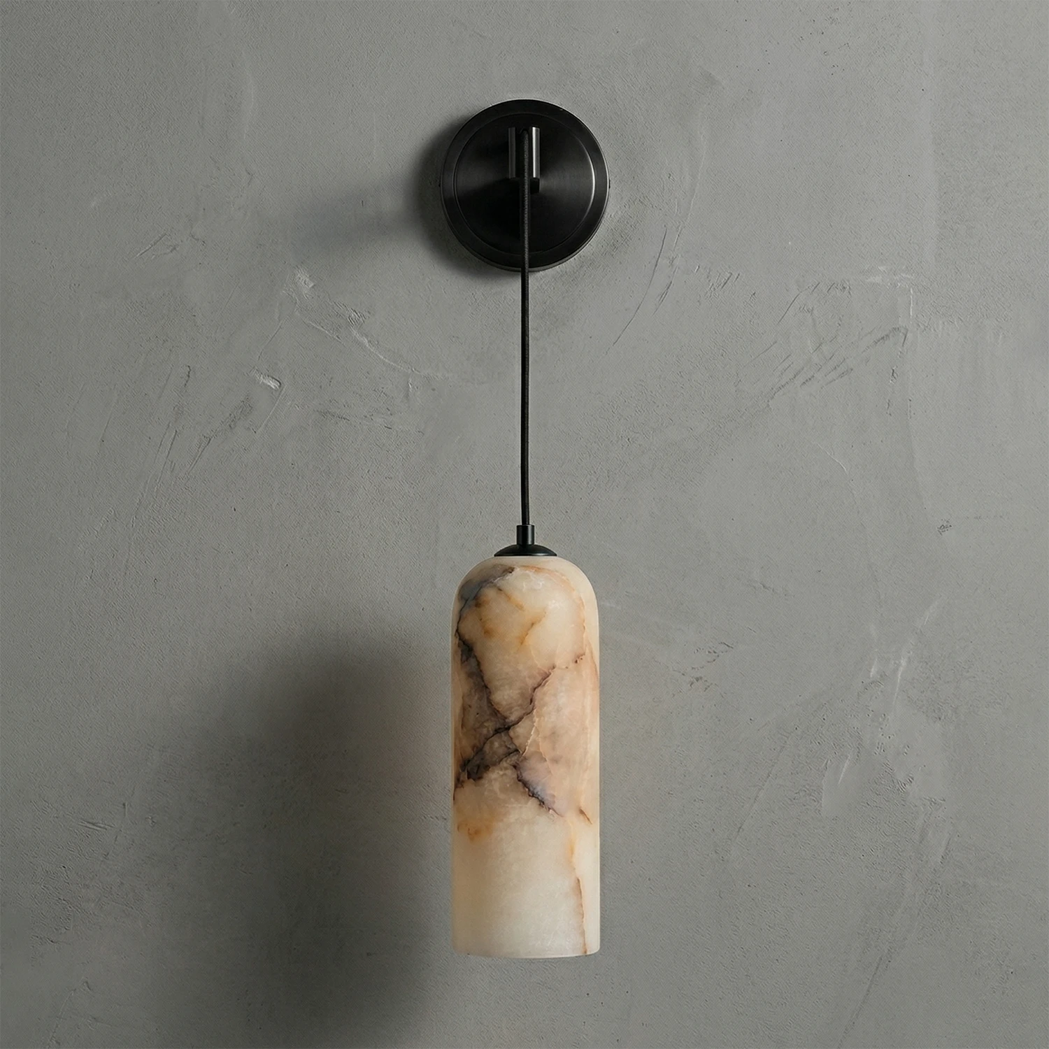 Modern Petra Sconce - Midnight Obsidian Ambiance | HoaiLamp