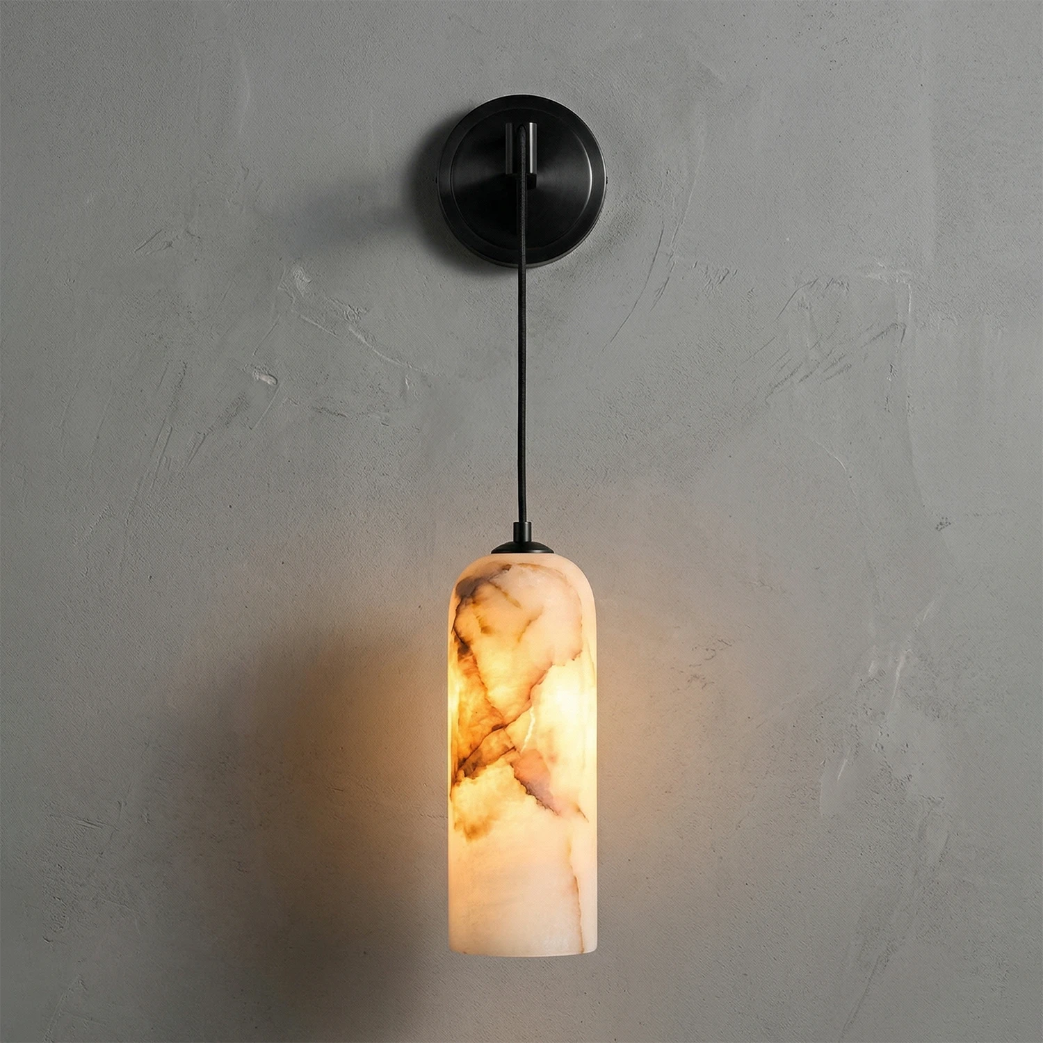 Modern Petra Sconce - Warm Incandescent Stone Flare | HoaiLamp
