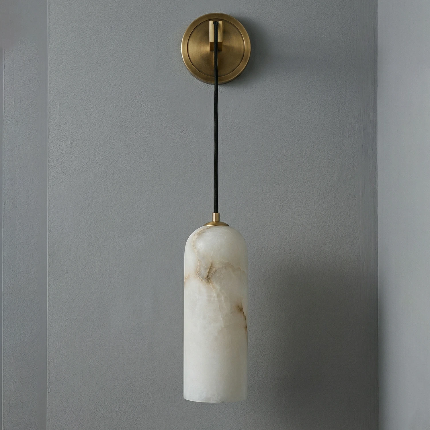 Modern Petra Sconce - Industrial Grey Studio View | HoaiLamp