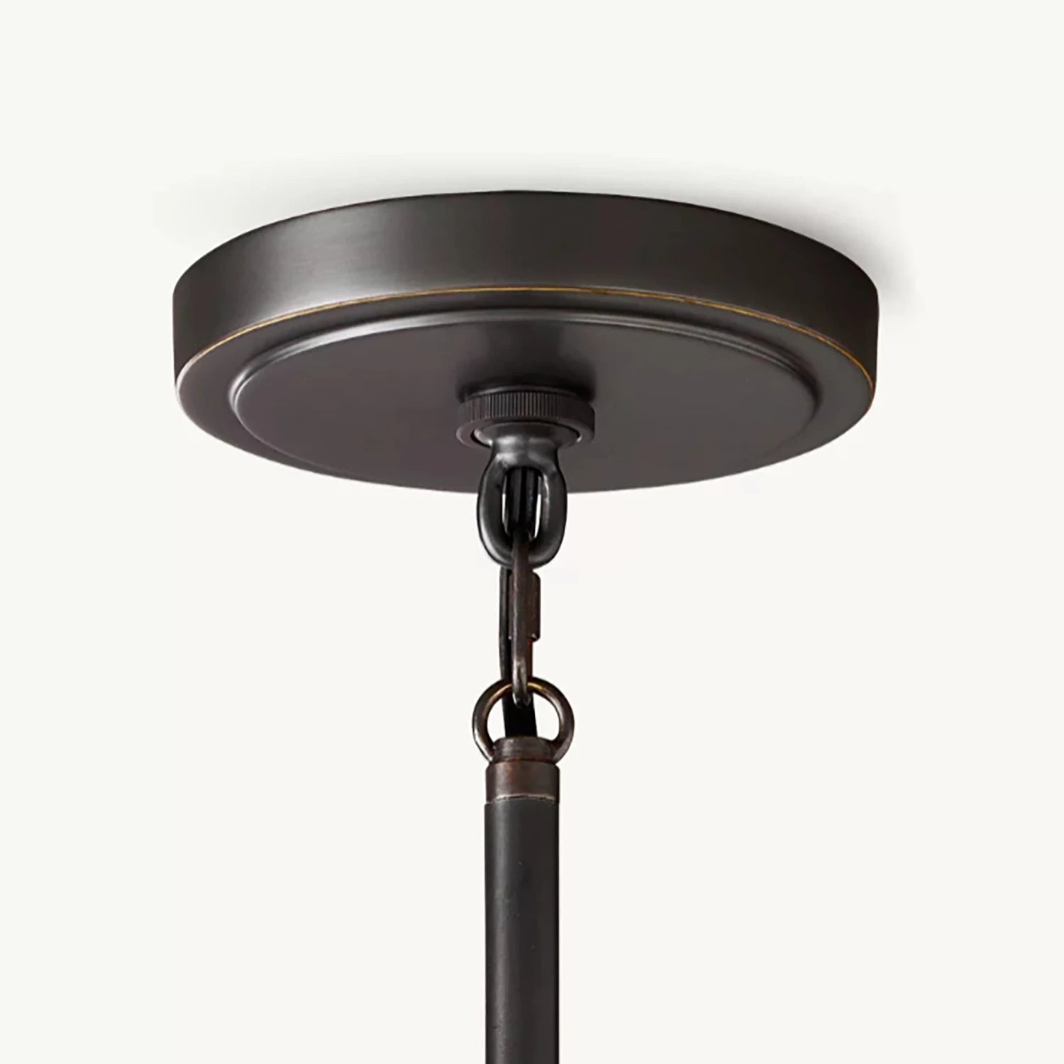 Modern Tailored Reed Pleat Stem Pendant - Durable Metal Canopy Hardware | HoaiLamp