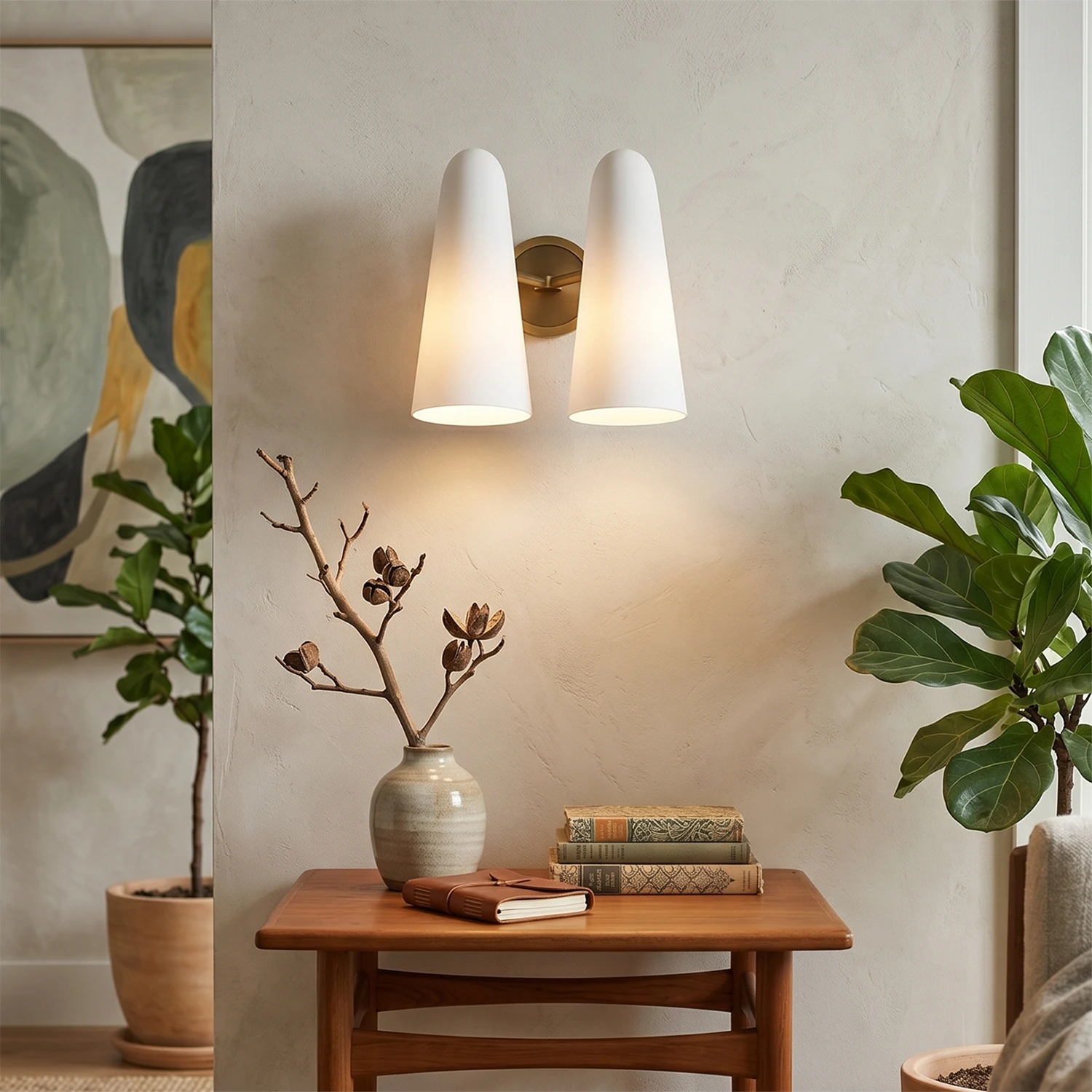 Montfaucon Wall Sconce - Indoor Garden Wood Accent Wall Sconce | HoaiLamp