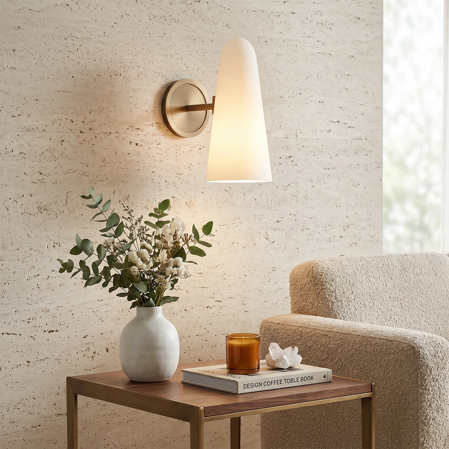Montfaucon Wall Sconce - Single Conical Accent for Living Spaces | HoaiLamp