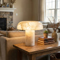 Mushroom Type Alabaster Table Lamp