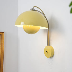 Flower Bud Wall Lamp - Lemon Yellow Fresh Scandinavian Design | HoaiLamp