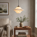 Nerine Wide-Brim Alabaster Pendant Light