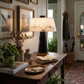 Nuvola Alabaster Table Lamp - Console Table Setting Option 1 | HoaiLamp