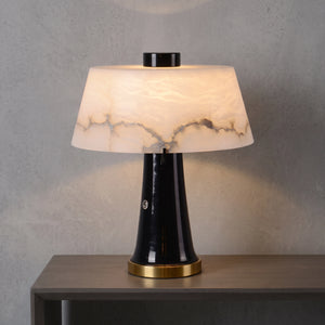 Nuvola Alabaster Table Lamp - Alabaster Shade Setting | HoaiLamp
