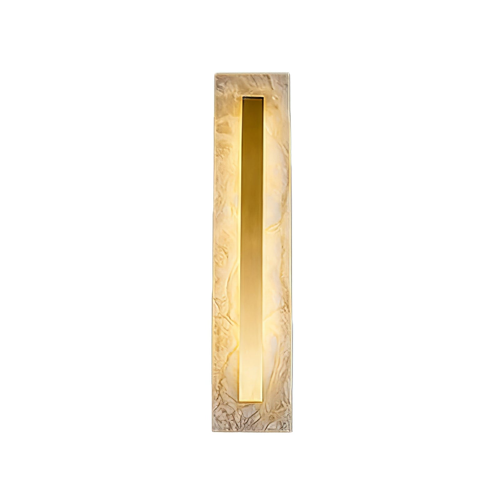 Oblong & Rectangular Alabaster Wall Sconces - Geometric Sharp Corner Profile | HoaiLamp