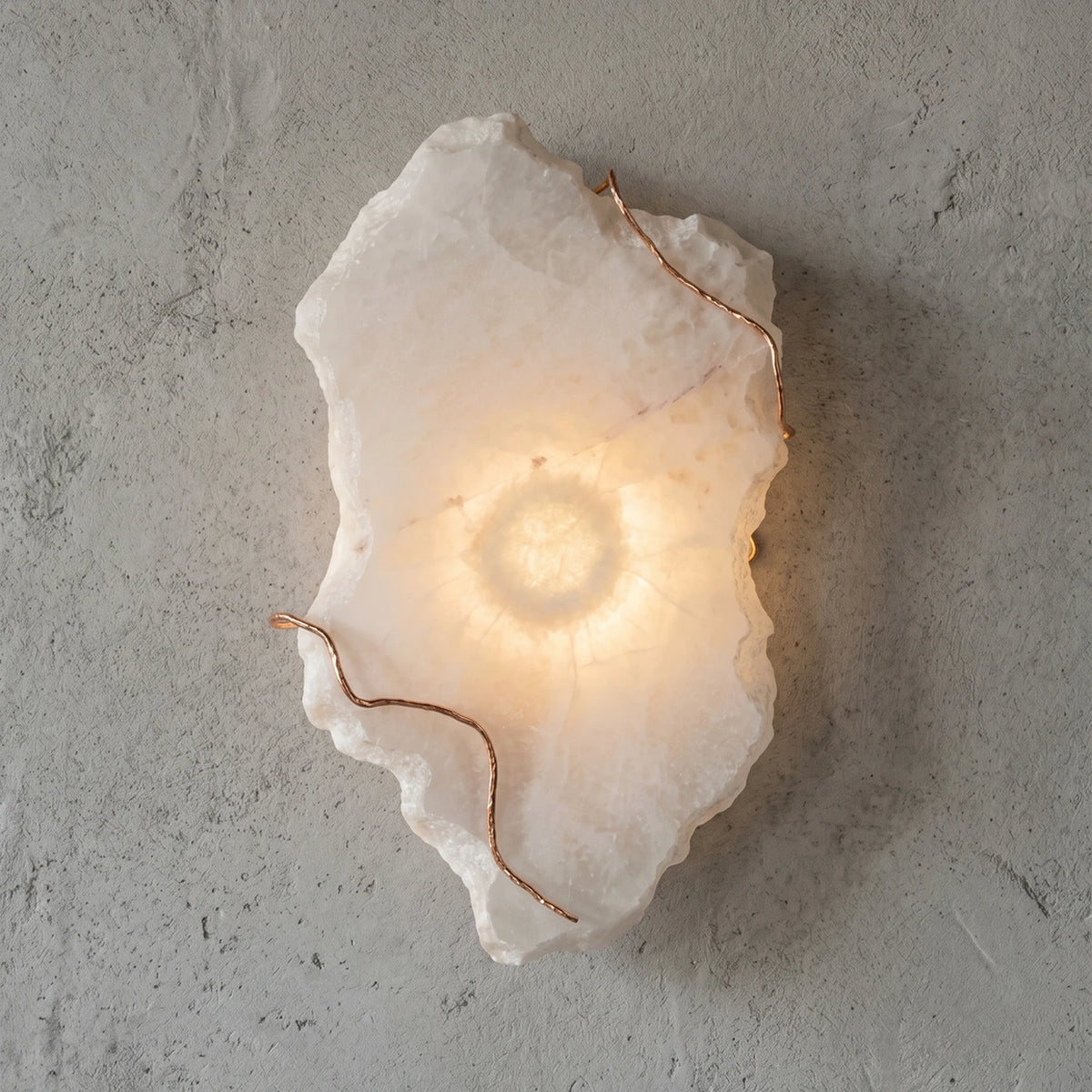 Origen Hadean Wall Lamp - Organic Stone Form Illuminated Glow | HoaiLamp