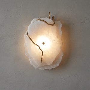 Origen Hadean Wall Lamp - Natural Stone Sconce Illuminated Glow | HoaiLamp