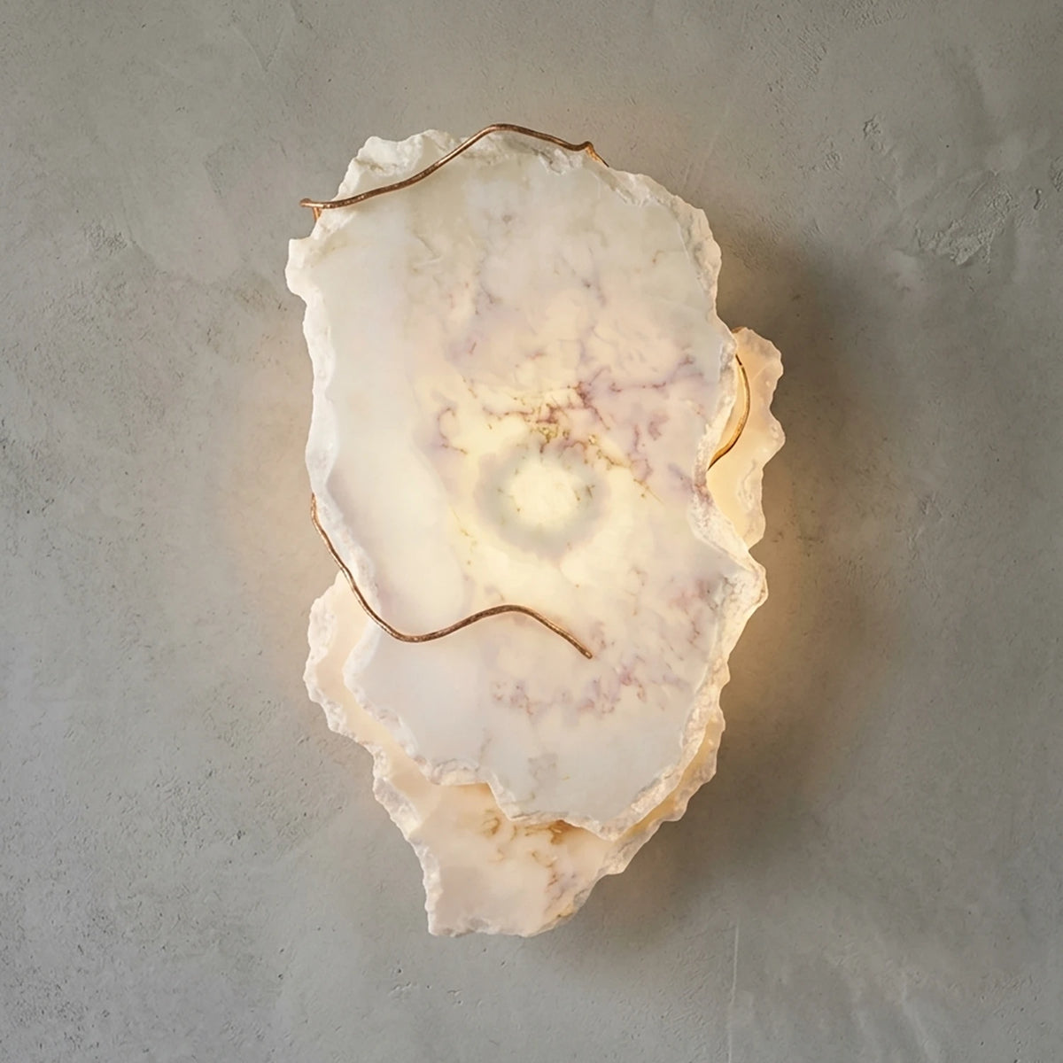 Origen Hadean Wall Lamp - Large Organic Stone Form Illuminated Glow | HoaiLamp