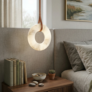 Oslo Alabaster Pendant - Cozy Bedside Reading Accent | HoaiLamp