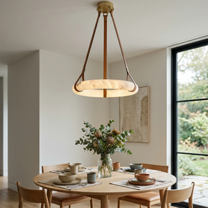 Oslo Alabaster Pendant - Contemporary Dining Statement | HoaiLamp