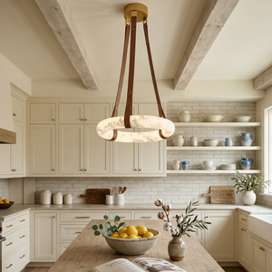 Oslo Alabaster Pendant - Bright Scandinavian Kitchen | HoaiLamp