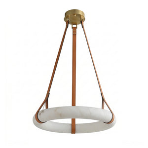 Oslo Alabaster Pendant - Clean Cool Toned Marble | HoaiLamp