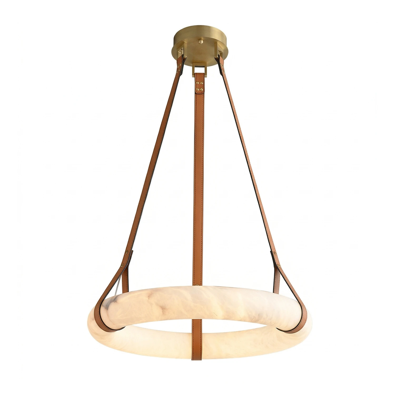 Oslo Alabaster Pendant - Classic Neutral Ring Profile | HoaiLamp
