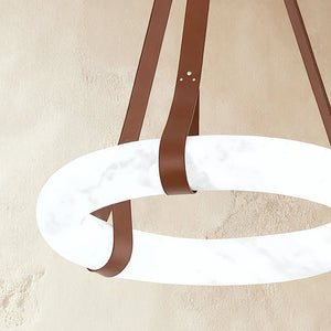 Oslo Alabaster Pendant - Polished Marble Grain | HoaiLamp