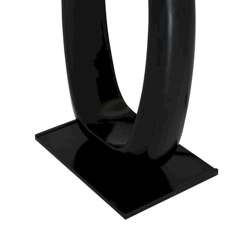 Hollow Oval Silhouette with Stable Plinth Base