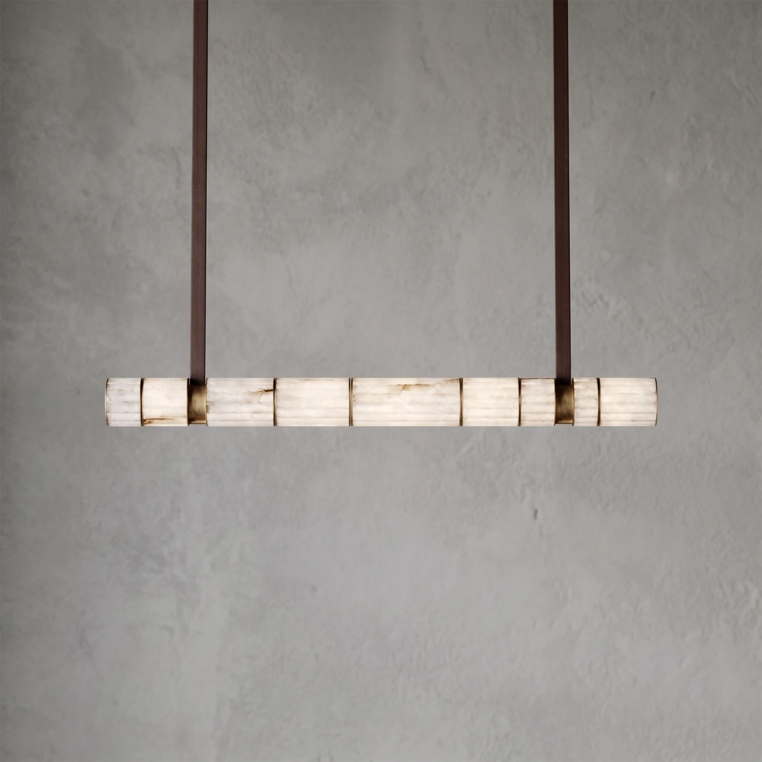 Padana Alabaster Chandelier - Luxury Foyer Console Table Abstract Art | HoaiLamp