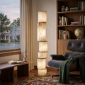 Padana Alabaster Floor Lamp - Cozy Reading Nook Style | HoaiLamp