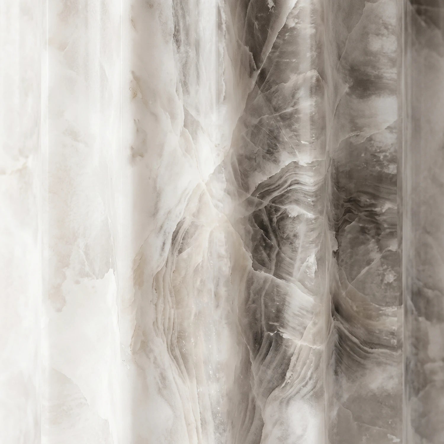 Padana Alabaster Table Lamp - Macro Texture Natural Alabaster Veining Stone Detail | HoaiLamp