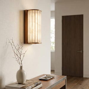 Padana Alabaster Wall Lamp - Minimalist Hallway Entryway Console Bench Dry Branch Decor | HoaiLamp