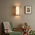 Padana Alabaster Wall Lamp - Mid Century Cozy Reading Corner Green Armchair Walnut Table | HoaiLamp