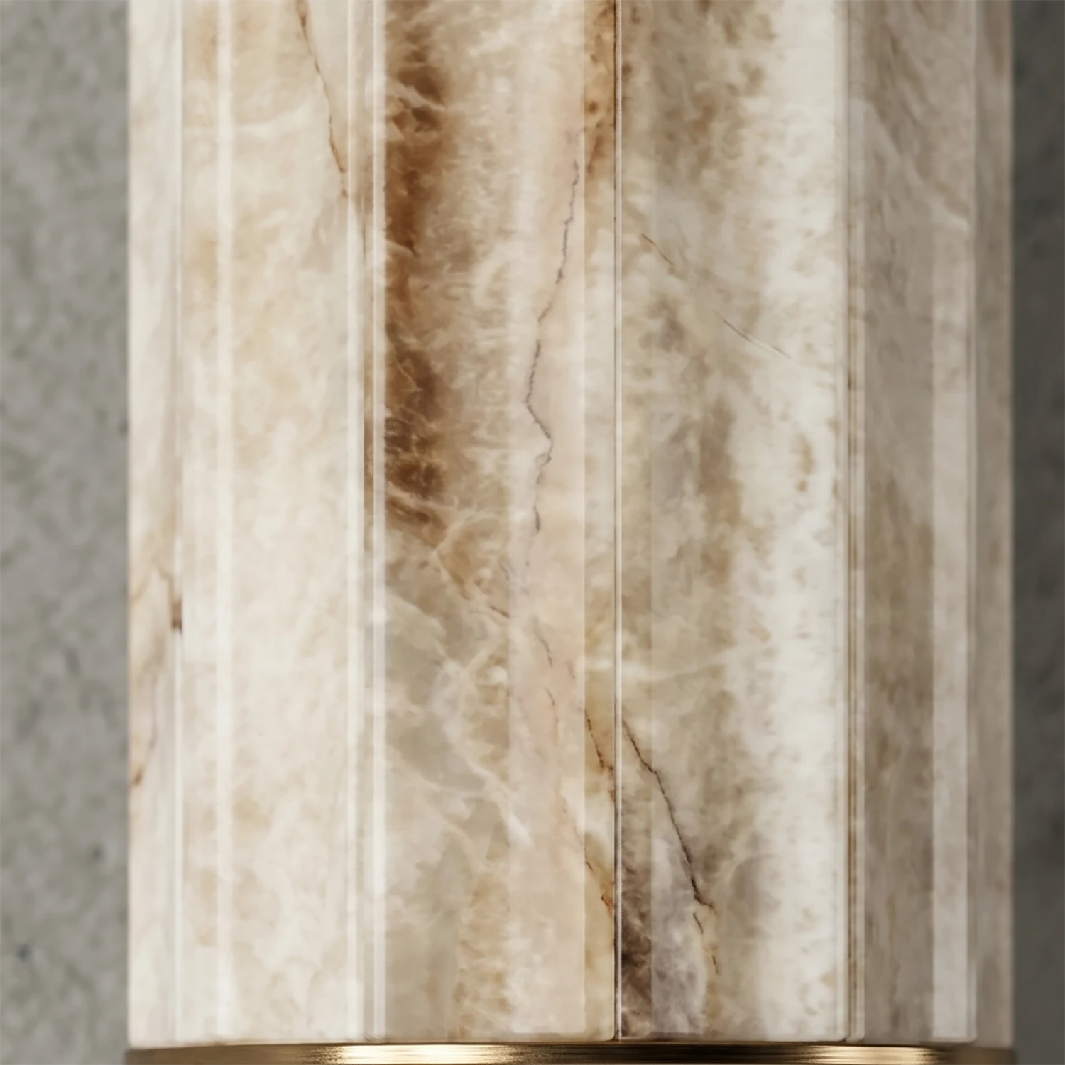 Padana Alabaster Wall Lamp - Macro Close Up Natural Alabaster Stone Translucent Vein Texture | HoaiLamp