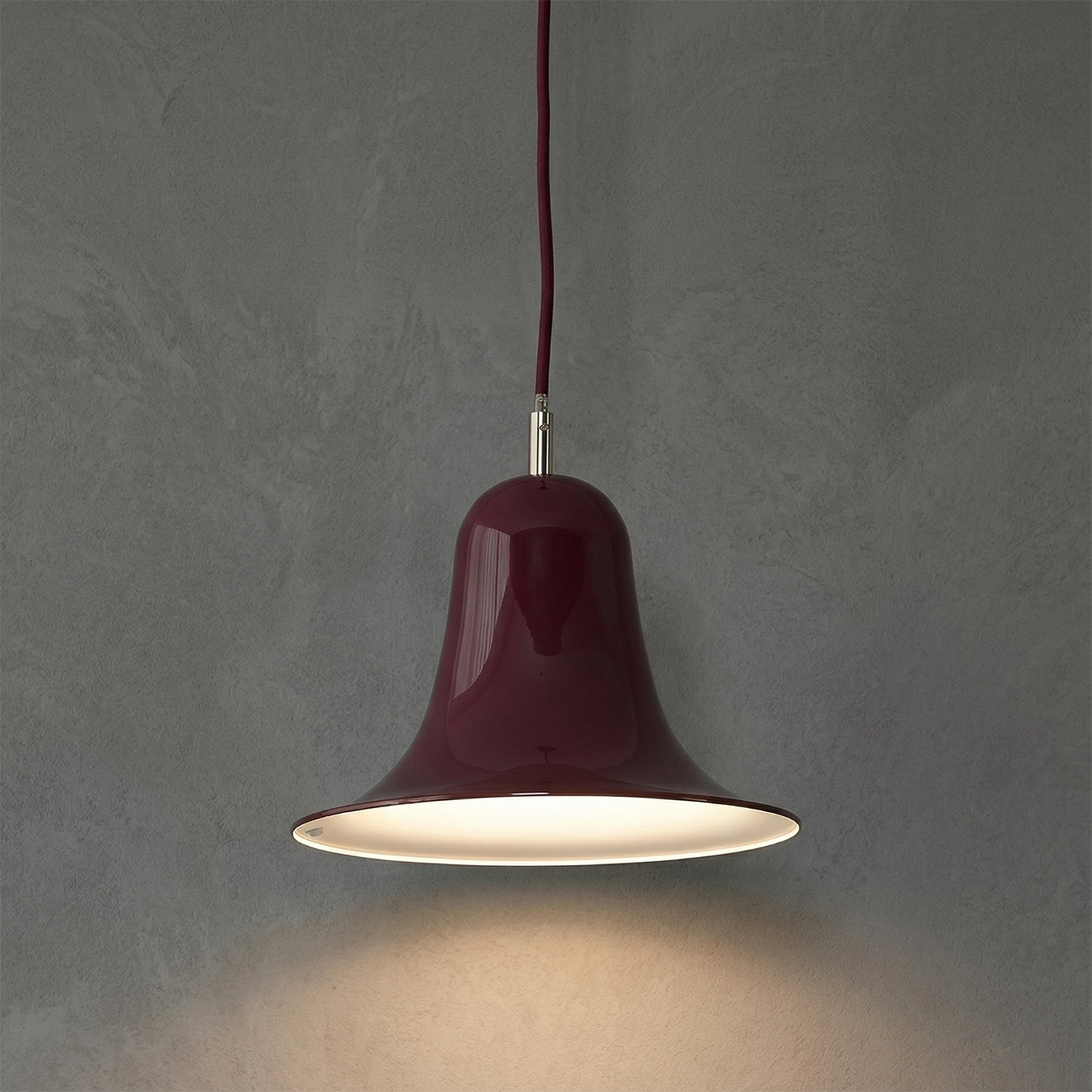 Panton Bell Pendant Lamp - Vintage Deep Plum Wine Red Sophisticated Tone | HoaiLamp