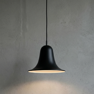 Panton Bell Pendant Lamp - Minimalist Charcoal Black Sleek Monochrome Profile | HoaiLamp