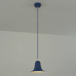 Panton Bell Pendant Lamp - Deep Ultramarine Blue Vibrant Ceiling Presentation | HoaiLamp
