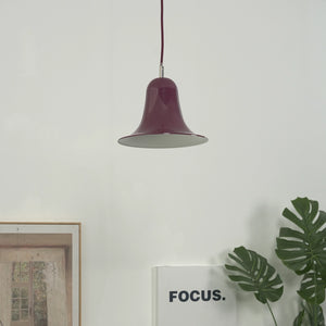 Panton Bell Pendant Lamp - Unique Deep Plum Purple Botanical Indoor Garden Corner | HoaiLamp