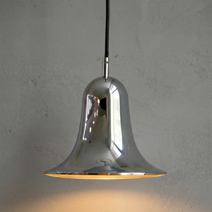 Panton Bell Pendant Lamp - Polished Chrome Silver Glossy Metallic Reflection | HoaiLamp