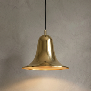 Panton Bell Pendant Lamp - Luxury Antique Brushed Brass Golden Elegance Glow | HoaiLamp