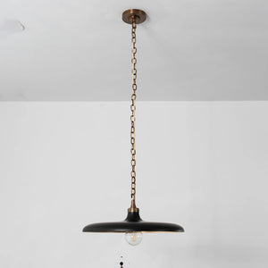 Piatello Pendant Light - Sleek Black Profile View | HoaiLamp