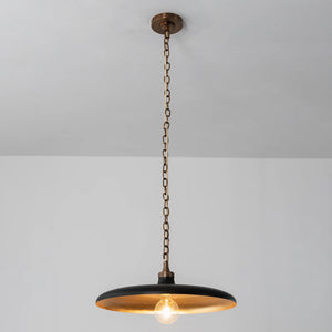 Piatello Pendant Light - Industrial Chain & Brass Detail | HoaiLamp