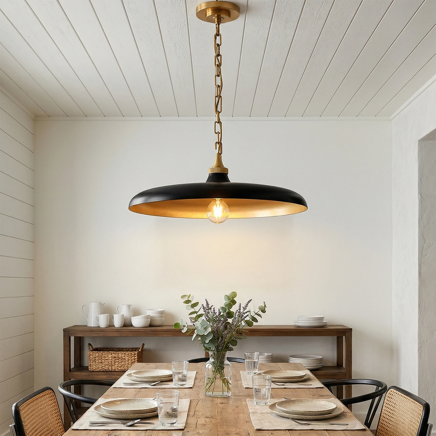 Piatello Pendant Light - Rustic Farmhouse Dining | HoaiLamp
