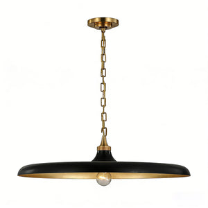 Piatello Pendant Light - Mid-Century Modern Black Profile | HoaiLamp