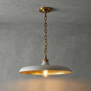 Piatello Pendant Light - Warm Interior Brass Radiance | HoaiLamp