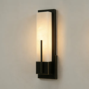 Possini Midtown Alabaster Wall Sconce - Modern Matte Black Contemporary Finish | HoaiLamp