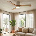 Propeller Style Wooden Ceiling Fan Light